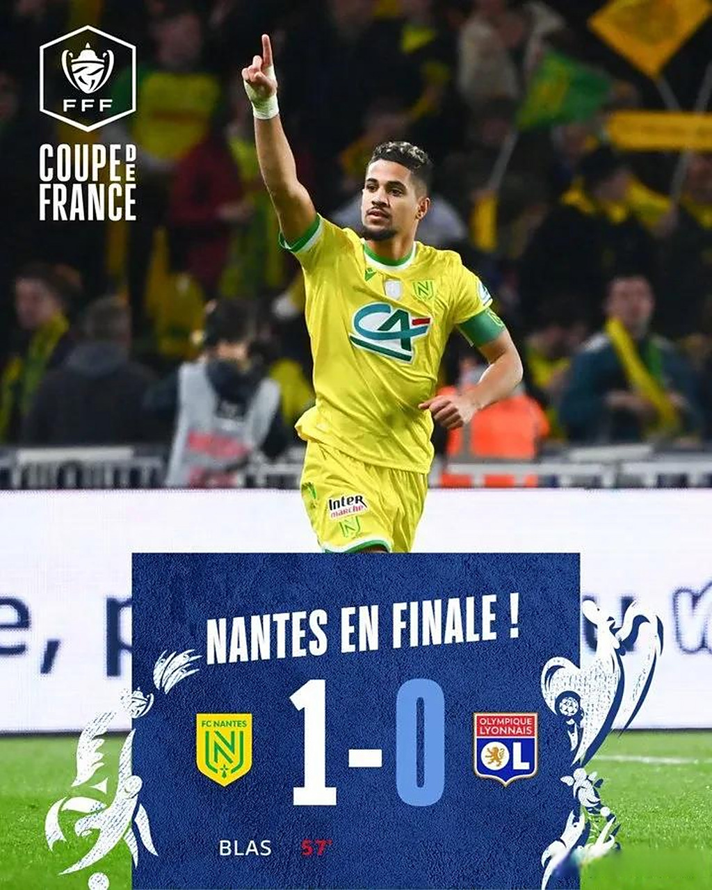 里昂客场击败南特,赢得连胜! 里昂客场击败南特,赢得连胜!