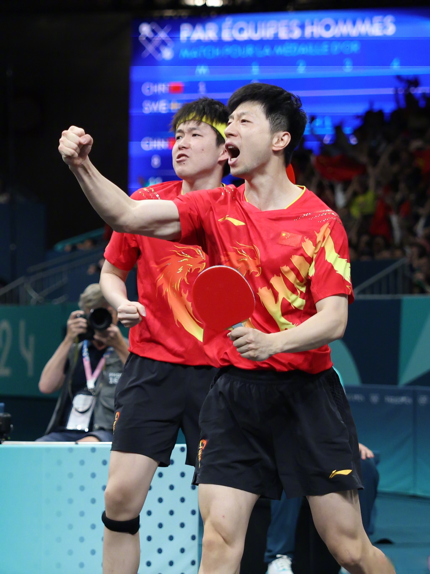 瑞典队鏖战中国队,马龙统治全场 瑞典队鏖战中国队,马龙统治全场